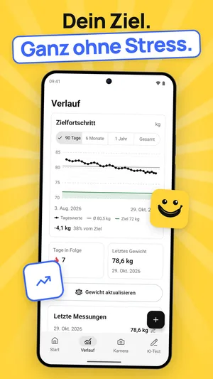 Store-Screenshot 7: Gewichtsverlauf, Android