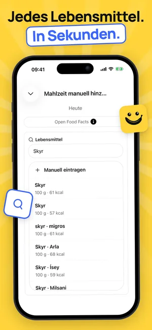 Store-Screenshot 6: Lebensmittelsuche, iPhone