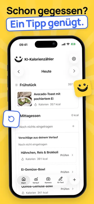 Store-Screenshot 8: Essensvorschläge, iPhone